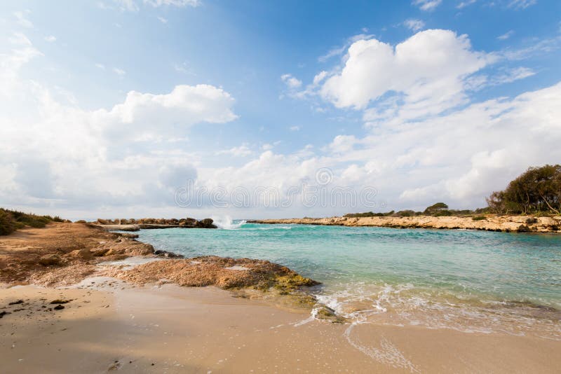 Ayia Napa Nissi Beach Cyprus Stock Image - Image of mediterranean ...
