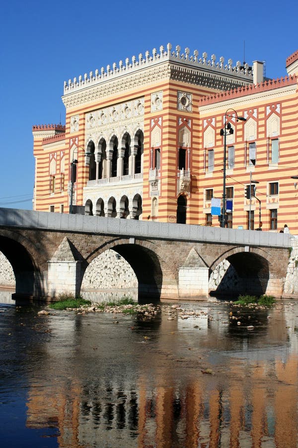Ayuntamiento de Sarajevo imagenes de archivo Ayuntamiento de Sarajevo imagenes de archivo