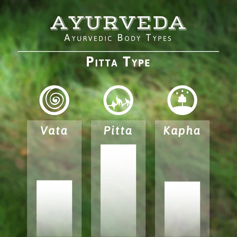 Ayurveda vektorillustration Ayurvedic kroppstyper vektor illustrationer Ayurveda vektorillustration Ayurvedic kroppstyper vektor illustrationer