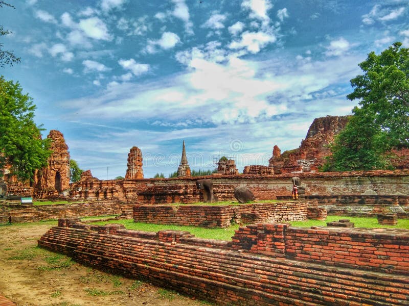 Ayutthaya von Thailand-Geschichte der historischen Stadt der thailändischen Leute lizenzfreie stockfotografie Ayutthaya von Thailand-Geschichte der historischen Stadt der thailändischen Leute lizenzfreie stockfotografie