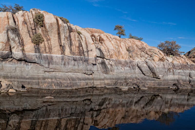 AZPrescott Granite DellsWillow Lake Stock Photo Image of