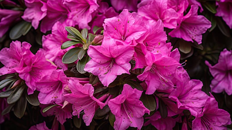 Azalea dunkelrosa Blumen vektor abbildung
