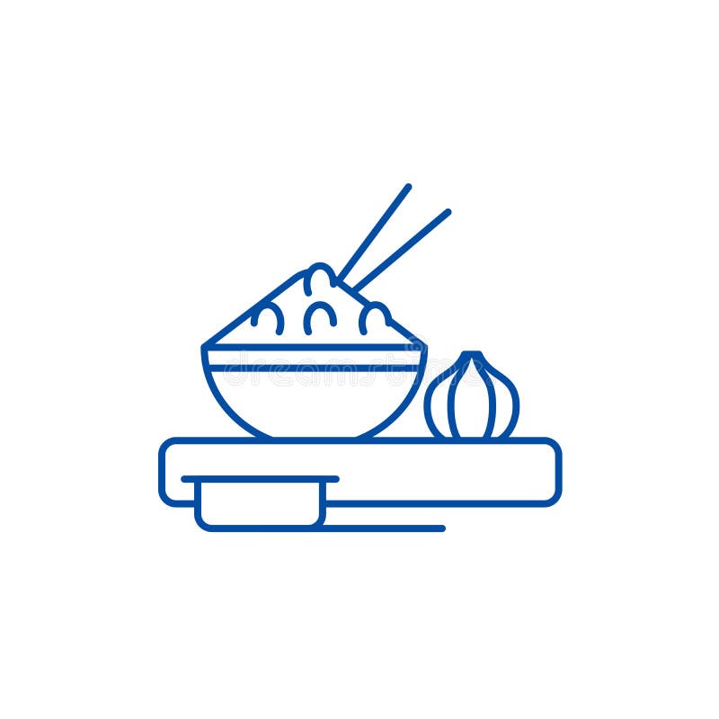 Aziatisch het pictogramconcept van de voedsellijn Aziatisch voedsel vlak vectorsymbool, teken, overzichtsillustratie vector illustratie Aziatisch het pictogramconcept van de voedsellijn Aziatisch voedsel vlak vectorsymbool, teken, overzichtsillustratie vector illustratie