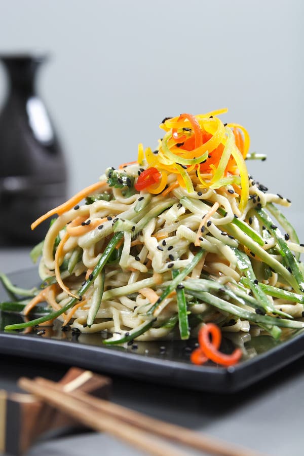 Asian food served on table. Asian food served on table