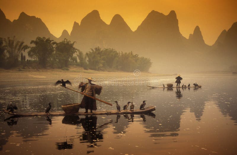AZIË CHINA GUILIN royalty-vrije stock foto AZIË CHINA GUILIN royalty-vrije stock foto