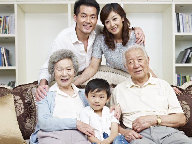 Azjatycka rodzina