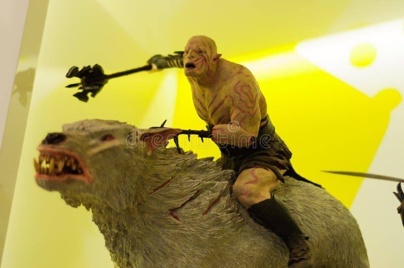 Azog the Goblin Figurine stock images Azog the Goblin Figurine stock images