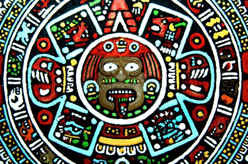Aztec Art Reproduction stock image. Image of craft, festive 2998579