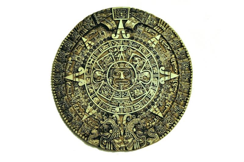 Aztec calendar stock photo. Image of moon, mexico, background - 15686634