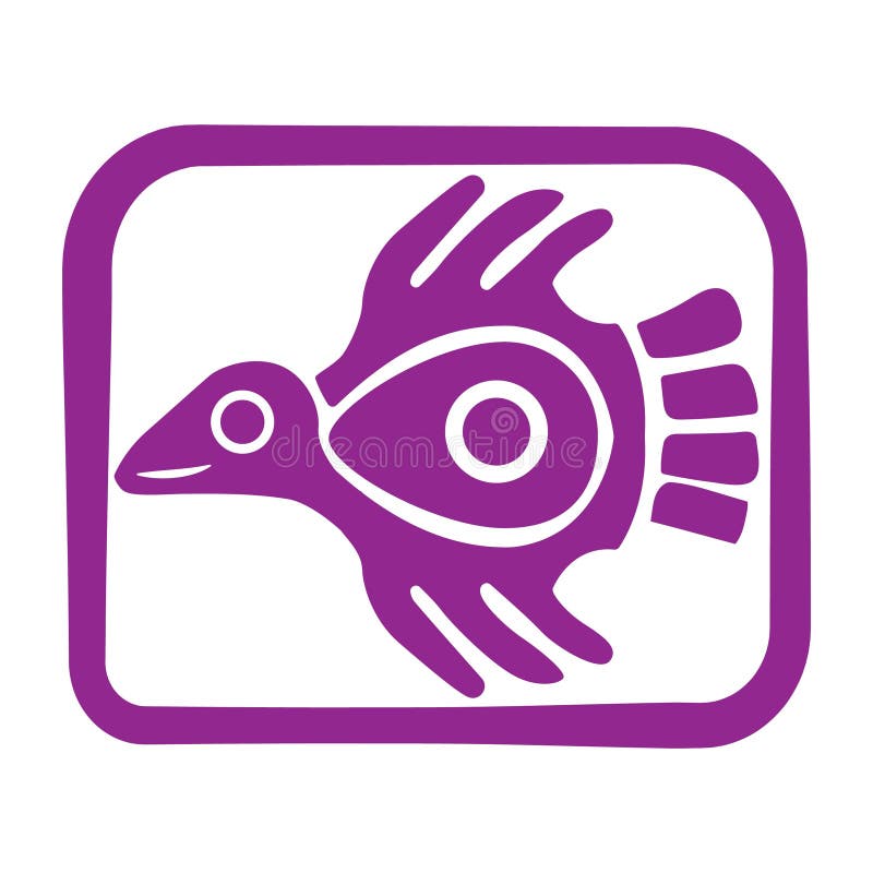 Aztec symbol design. Vector illustration decorative design stock illustration