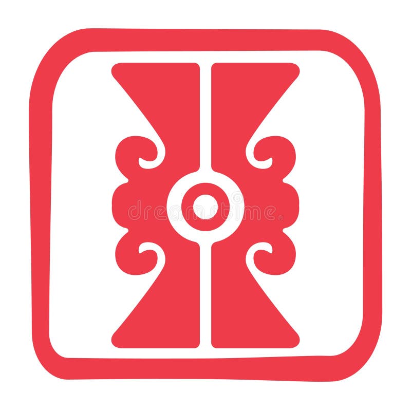 Aztec symbol design. Vector illustration decorative design vector illustration