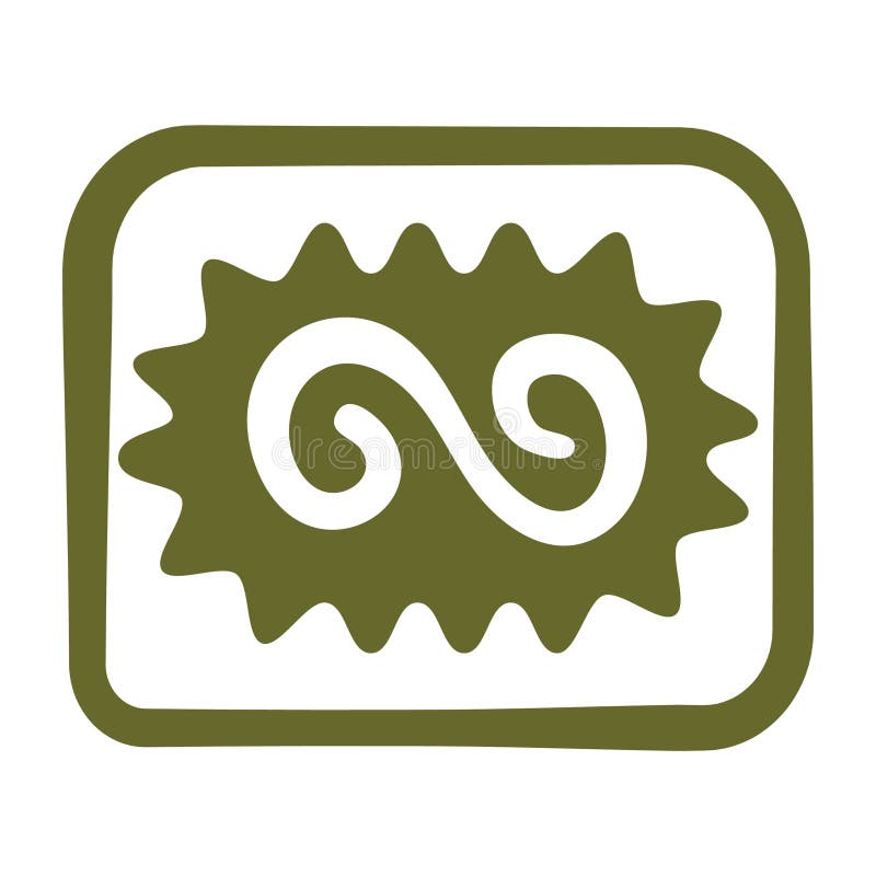 Aztec symbol design. Vector illustration decorative design royalty free illustration