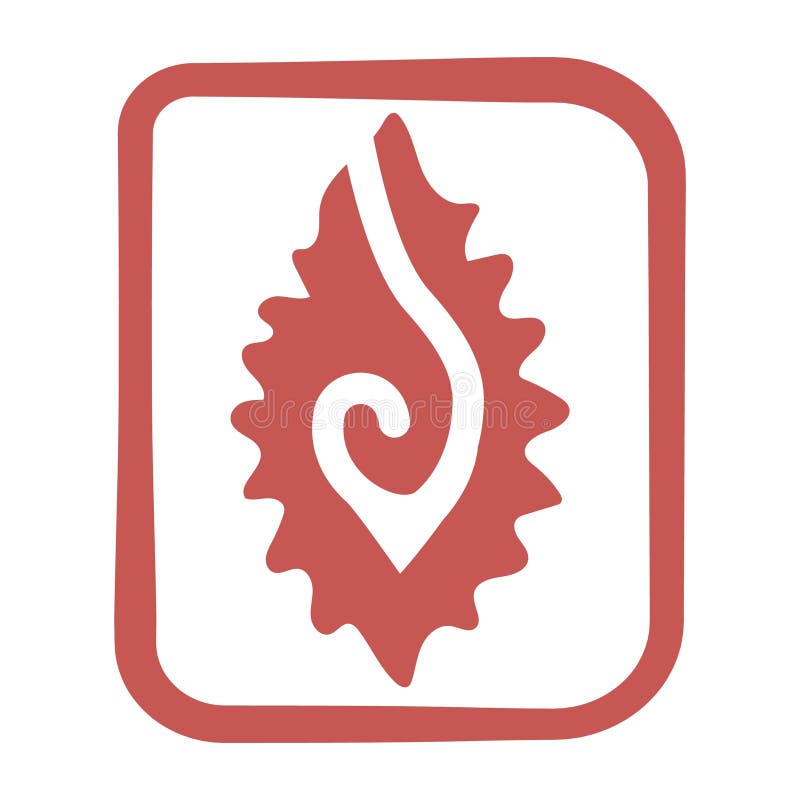 Aztec symbol design. Vector illustration decorative design stock illustration