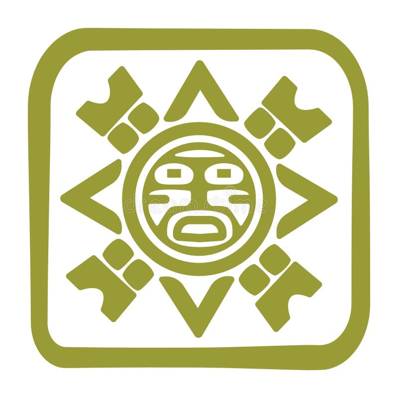 Aztec symbol design. Vector illustration decorative design vector illustration