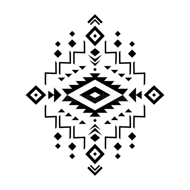 Aztec Vector Element, Ethnic Ornament. Stock Vector - Illustration of ...