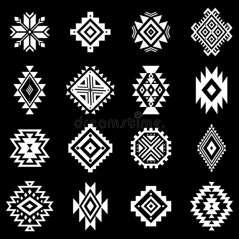 Aztec Vector Seamless Pattern Stock Vector - Illustration of abstract ...