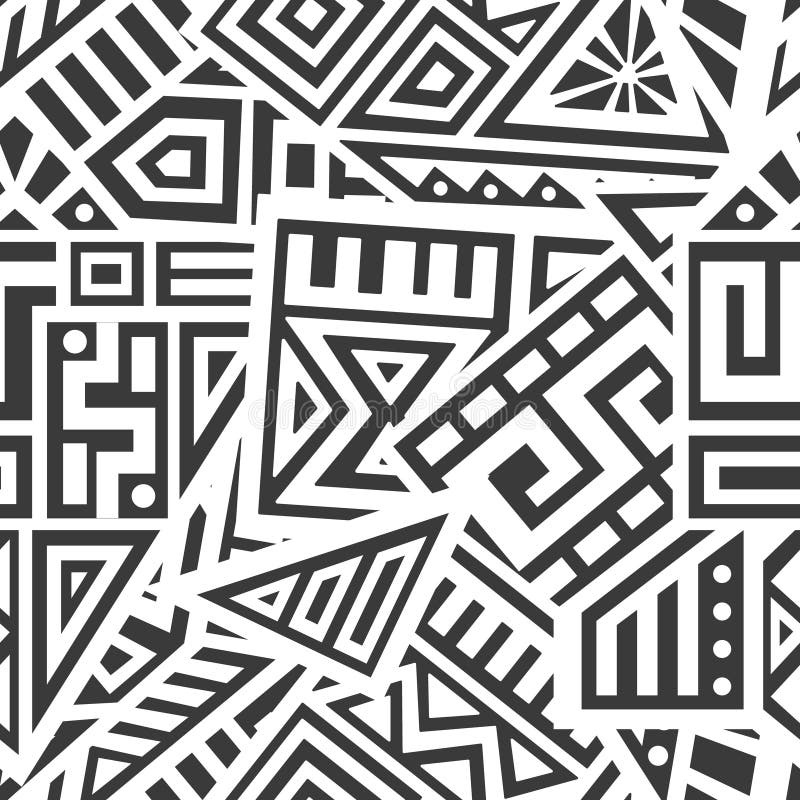  Aztec  Vector  Seamless Pattern  Stock Vector  Illustration 