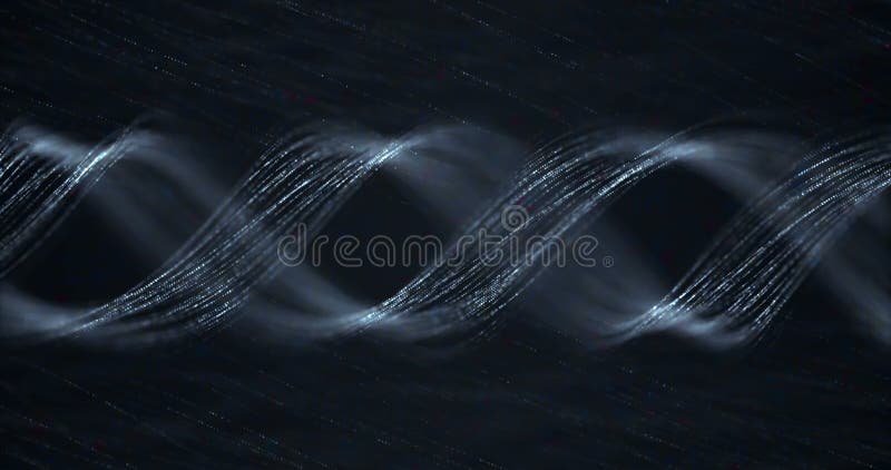 Azul abstracto que crece el manojo brillante del movimiento del fondo de las fibras ópticas, señal ligera rápida para Internet de ilustración del vector