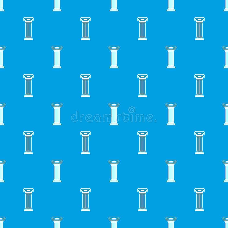 Azul inconsútil romano del modelo de columna stock de ilustración Azul inconsútil romano del modelo de columna stock de ilustración