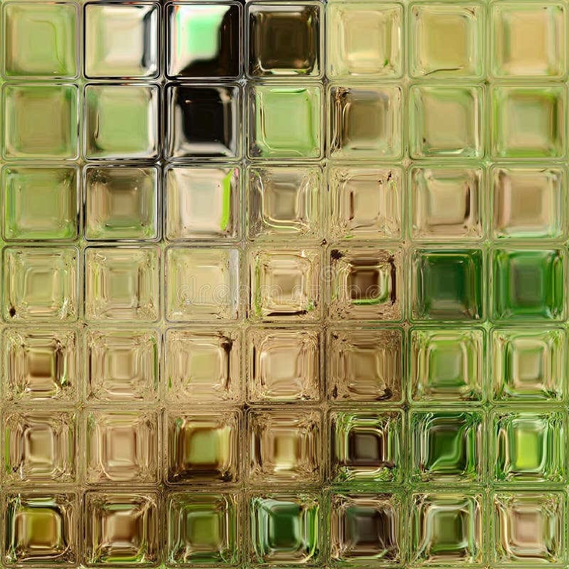 Azulejos del vidrio verde libre illustration Azulejos del vidrio verde libre illustration