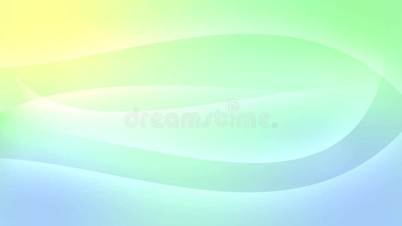 Azure background with moving curved lines