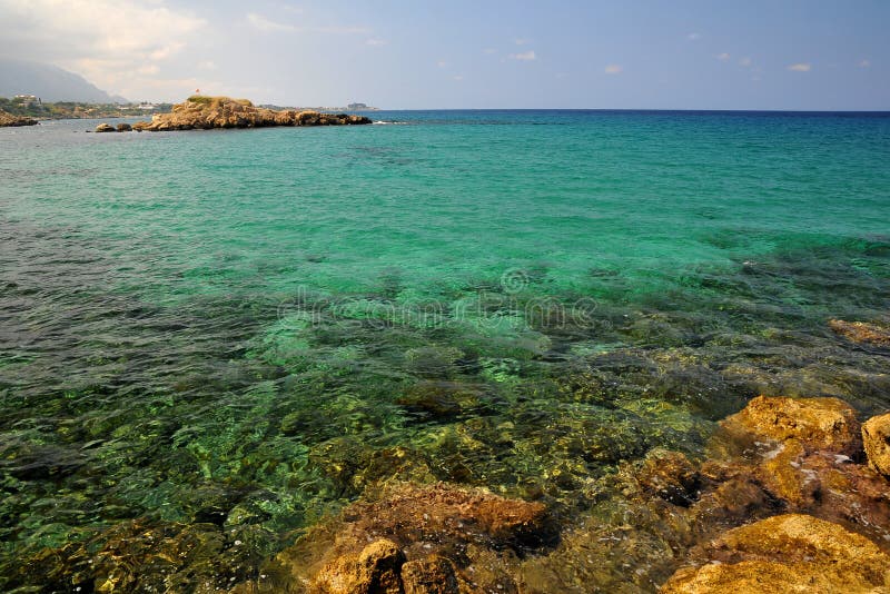 Azure море Кипра