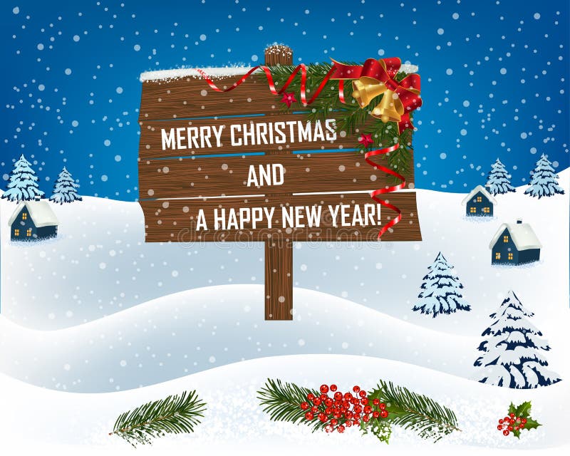 Año Nuevo y diseño de los saludos de la Navidad stock de ilustración Año Nuevo y diseño de los saludos de la Navidad stock de ilustración