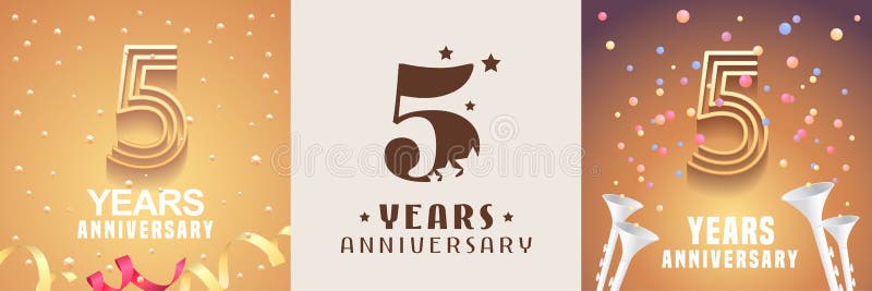 5 años de sistema del aniversario del icono del vector, símbolo Elemento del diseño gráfico stock de ilustración 5 años de sistema del aniversario del icono del vector, símbolo Elemento del diseño gráfico stock de ilustración