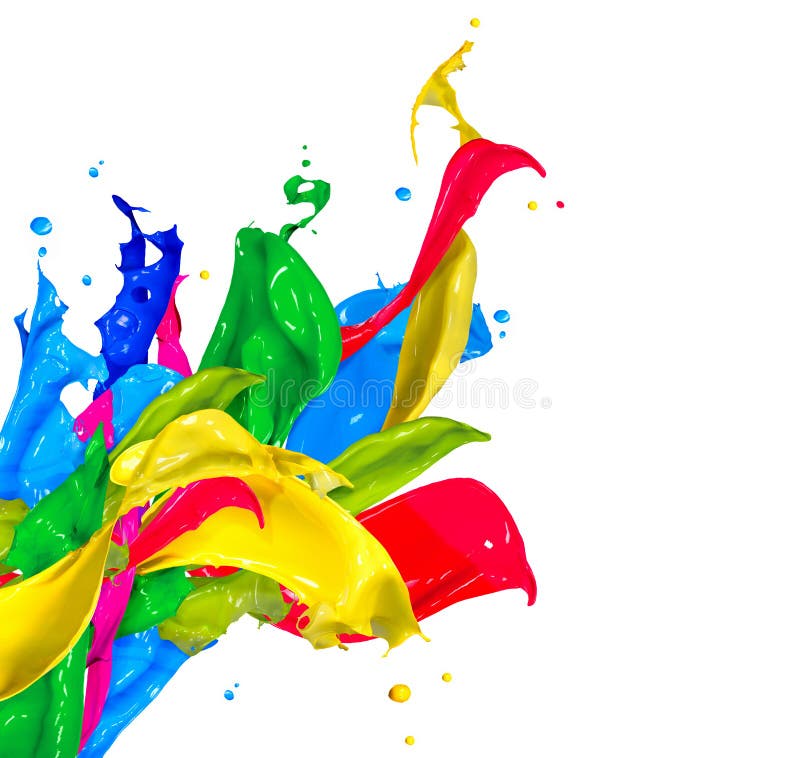 Așchii colorate pentru pictură royalty free stock photo