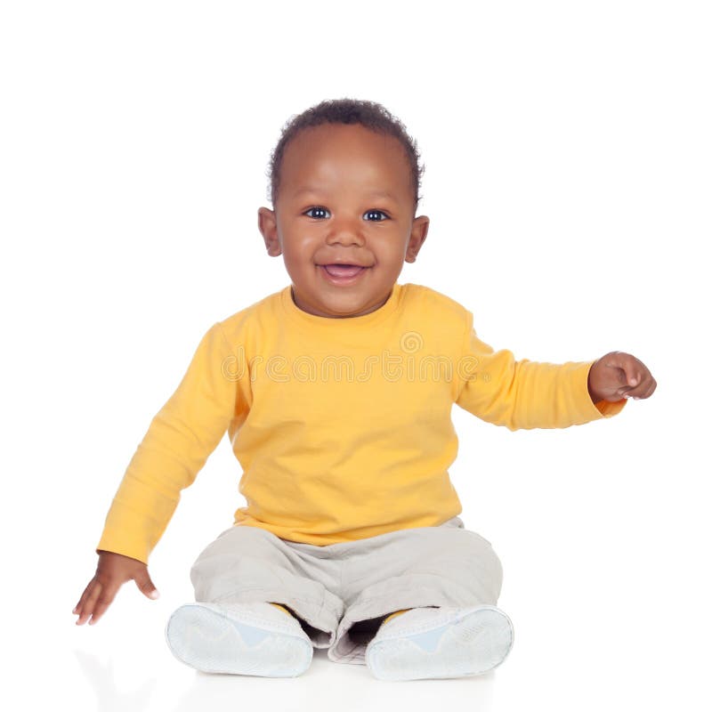 Beau bébé garçon africain image stock. Image du enfance - 30349721