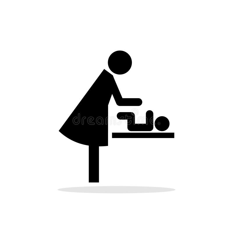 Bebe Changeant Le Panneau De Toilettes Illustration De Vecteur Illustration Du Entrez Cabinet Bebe Changeant Le Panneau De Toilettes Illustration De Vecteur Illustration Du Entrez Cabinet