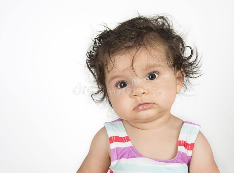 Bebe De Metis Dans Les Rayures Image Stock Image Du Mois Verticale