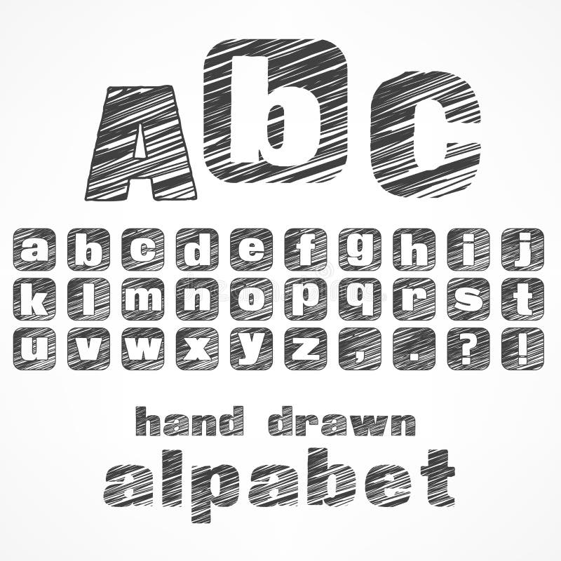 A b c alphabet royalty free illustration