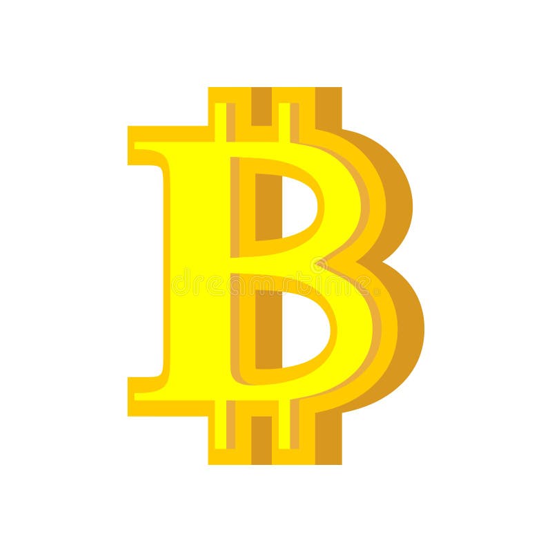 Bitcoin Cryptocurrency Vector Letter B Icon Stock Vector - Illustration B&t Apc9 Telescopic Brace
