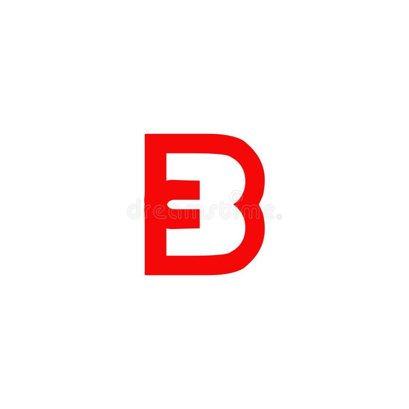 B Letter Initial Icon Logo Design Stock Vector - Illustration of shape ...