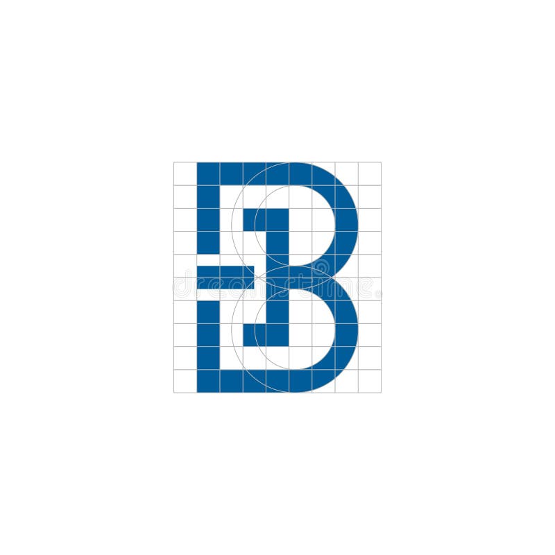 Capital B Letter Initial Logo. Stock Illustration Illustration of