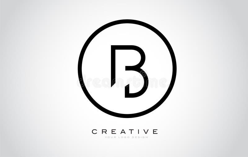 B Letter Monogram Logo Design. Modern B Icon with Creative Beautiful