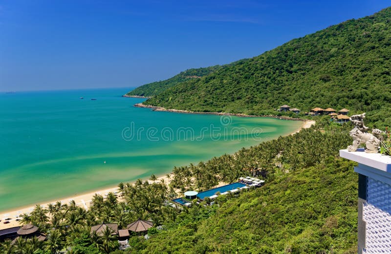 Baai in Da Nang Vietnam stock foto Baai in Da Nang Vietnam stock foto