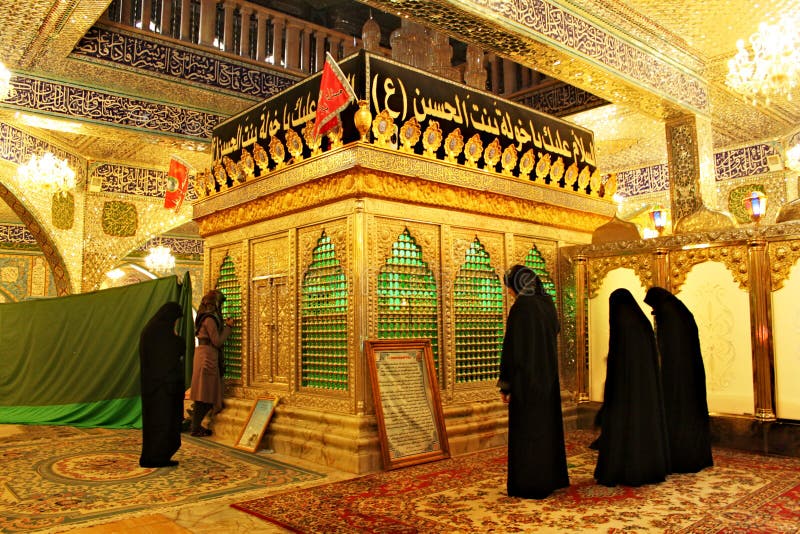 Baalbek; 2011 March 5th; Women praying in Saida khawla shrine in Baalbek in Lebanon royalty free stock image Baalbek; 2011 March 5th; Women praying in Saida khawla shrine in Baalbek in Lebanon royalty free stock image