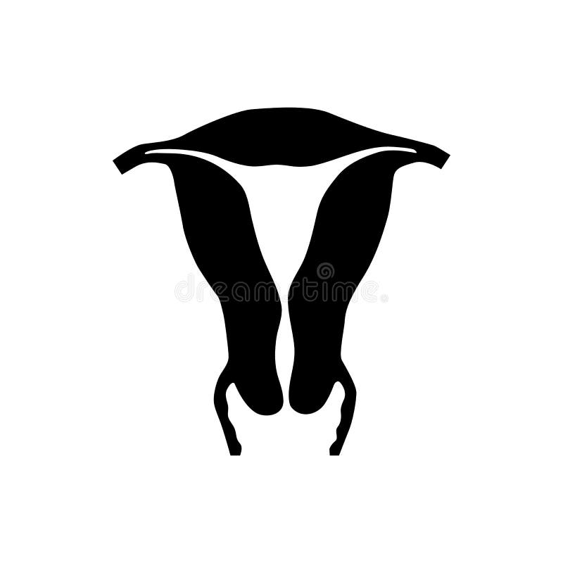 Baarmoederpictogram in eenvoudige stijl vector illustratie Baarmoederpictogram in eenvoudige stijl vector illustratie