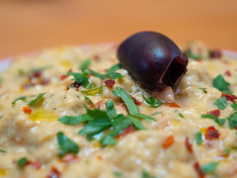 Babaganoush - Meze ή τουρκικός στενός επάνω ορεκτικών στοκ εικόνες με δικαίωμα ελεύθερης χρήσης Babaganoush - Meze ή τουρκικός στενός επάνω ορεκτικών στοκ εικόνες με δικαίωμα ελεύθερης χρήσης
