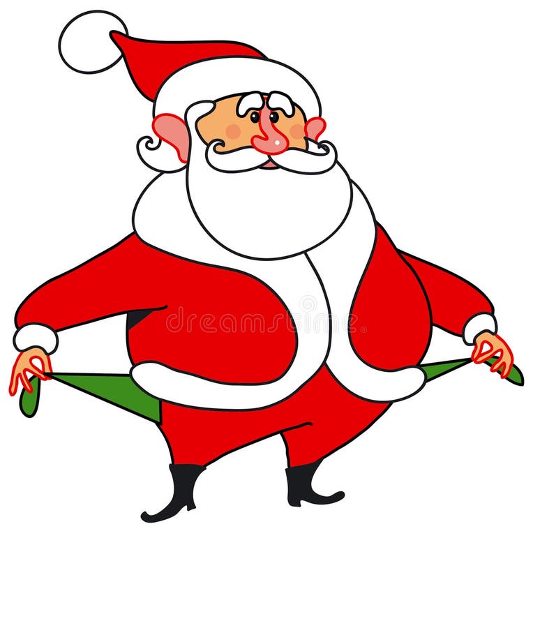 Smile Natale.Babbo Natale Al Verde Stock Illustration Illustration Of Black 7469058