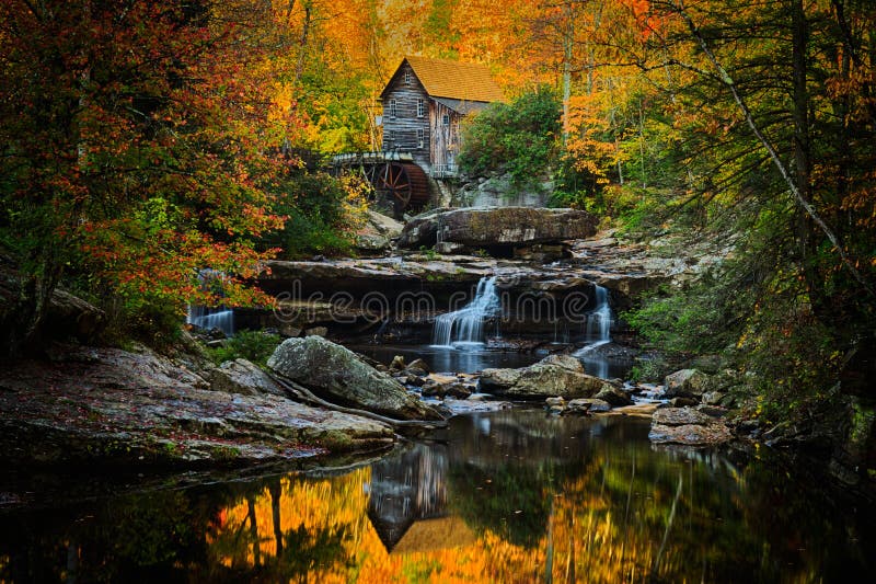 Babcock Mill, on a perfect autumn morning in West Virginia. Babcock Mill, on a perfect autumn morning in West Virginia.