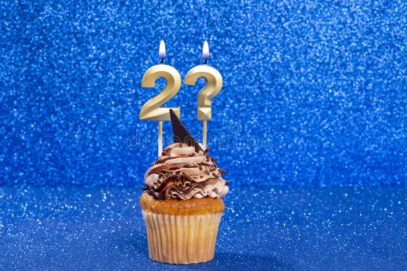 Cupcake With Number For Celebration Of Birthday Or Anniversary Number 2 And Question Mark. Cupcake With Number For Celebration Of Birthday Or Anniversary Number 2 And Question Mark