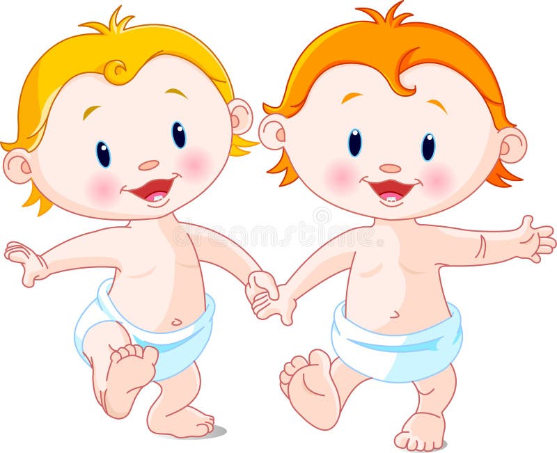 Babies walking stock vector. Illustration of baby, walking 12108743
