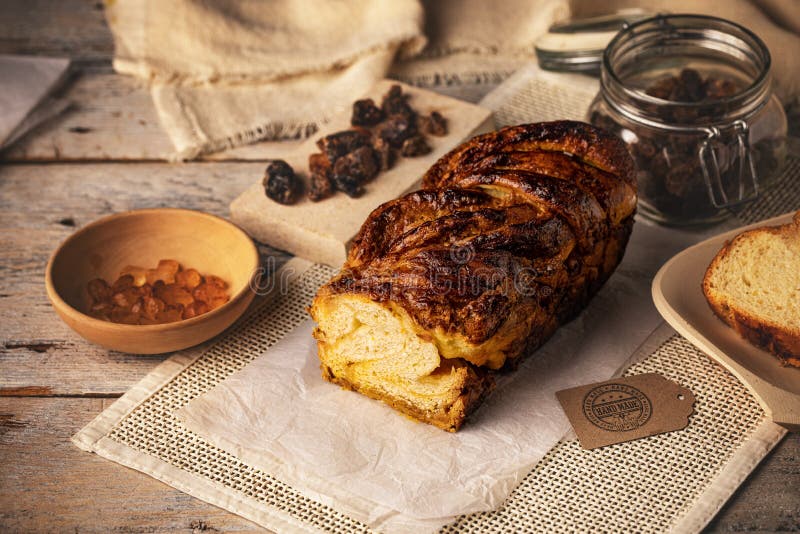 Babka Spread with Walnut Fillings Stock Photo Image of braided, sugar