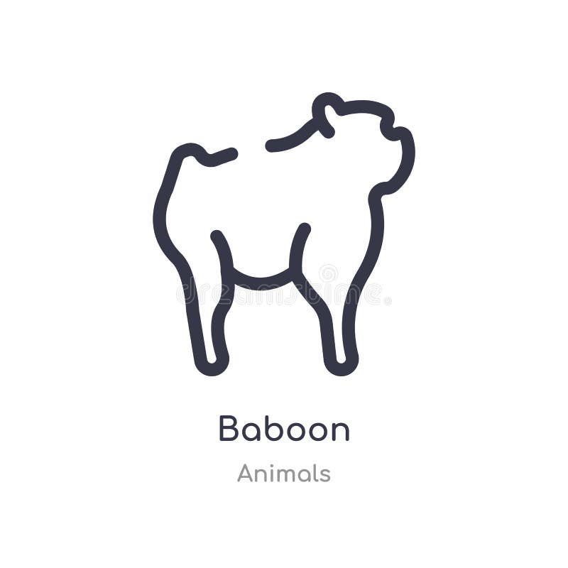 baboon εικονίδιο περιλήψεων απομονωμένη διανυσματική απεικόνιση γραμμών από τη συλλογή ζώων editable λεπτό baboon κτυπήματος εικο διανυσματική απεικόνιση baboon εικονίδιο περιλήψεων απομονωμένη διανυσματική απεικόνιση γραμμών από τη συλλογή ζώων editable λεπτό baboon κτυπήματος εικο διανυσματική απεικόνιση