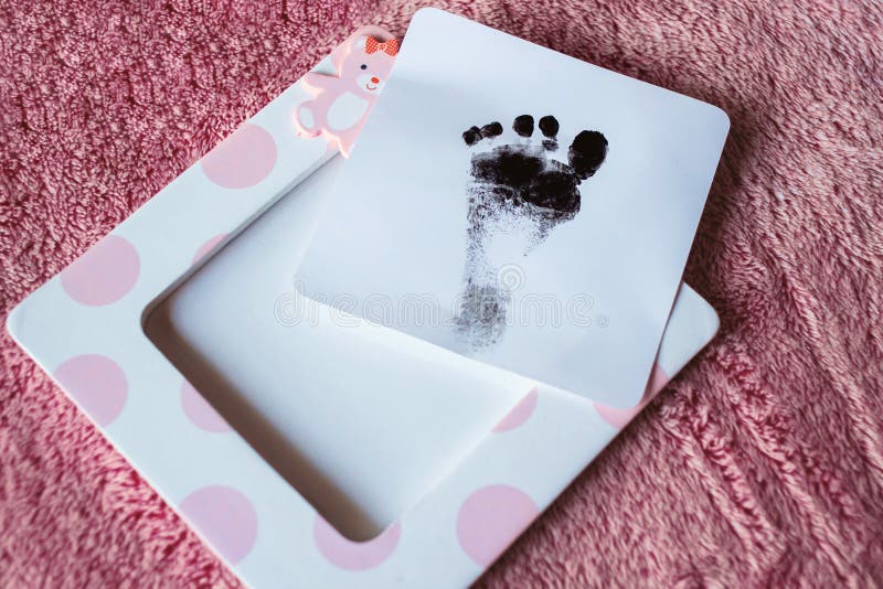 Baby-Abdruck stockfotografie Baby-Abdruck stockfotografie