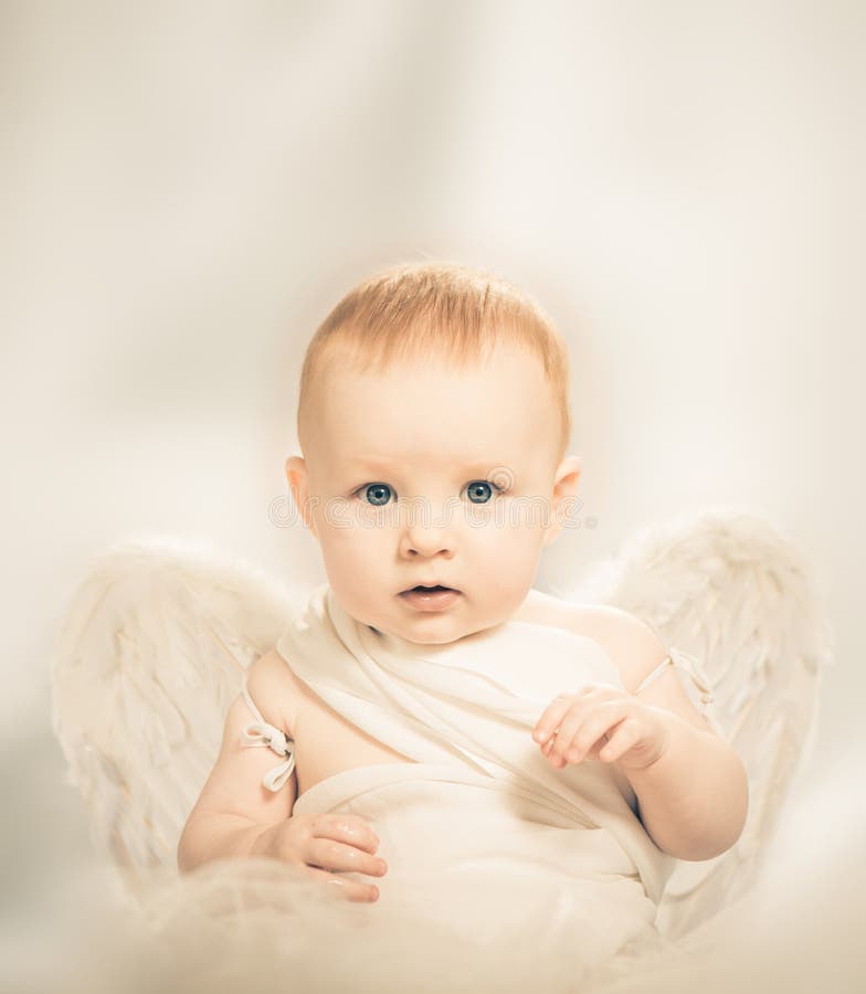 Baby angel stock photo. Image of closeup, lovely, portrait 27849642