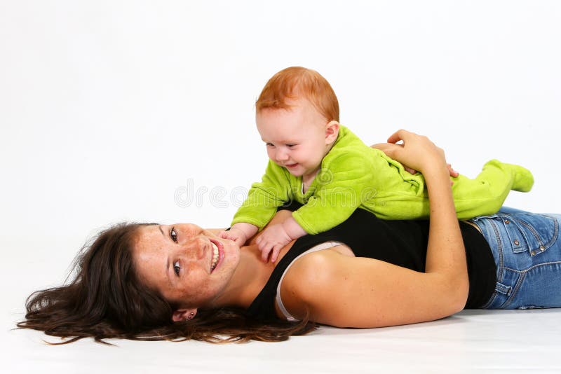 Baby and Babysitter stock photo. Image of keeping, baby - 48941996